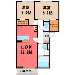 エルタウン A棟の物件間取画像